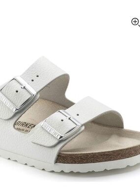 Arizona Leather Birkenstocks white size 8